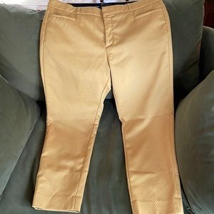 Banana Republic Yellow Ankle Pants